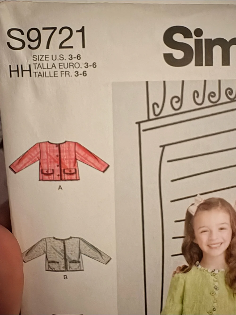 BN UNCUT SIMPLICITY 9721 HH SEWING PATTERNS GIRLS DRESS UP FORMAL OUTFIT